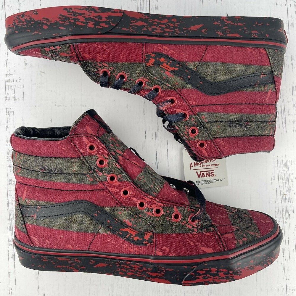 Vans x A Nightmare On Elm Street Size 9.5 US House Of Terror Womens 11 Sk8 Hi - Picture 5 of 12